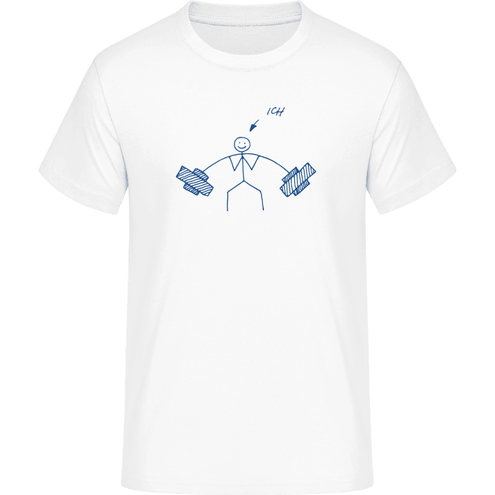 Bodybuilder Strichmännchen T-Shirt 0 image