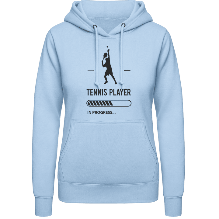 Tennis Player in Progress Vrouwen Hoodie contain pic