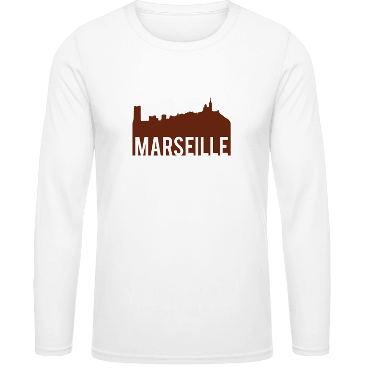 Marseille Skyline Langarmshirt contain pic
