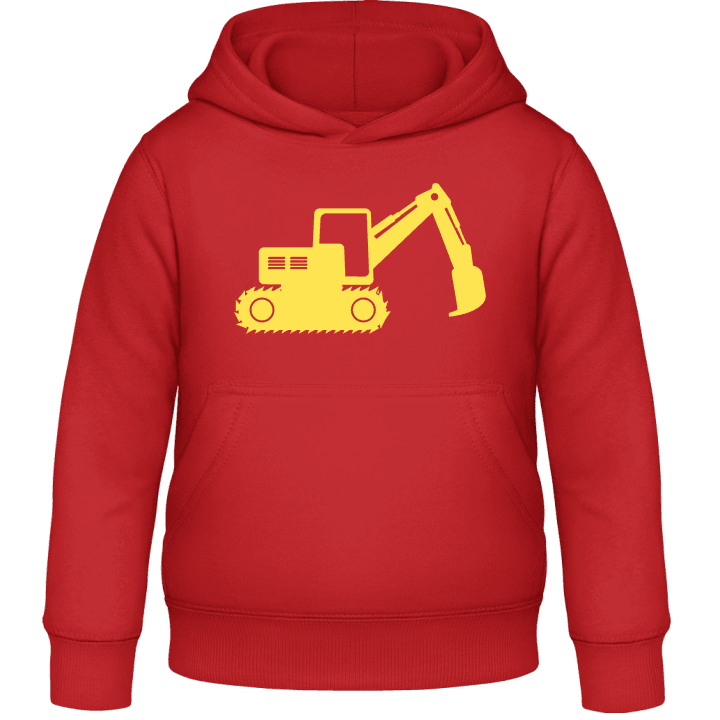 Excavator silhouette Kids Hoodie contain pic