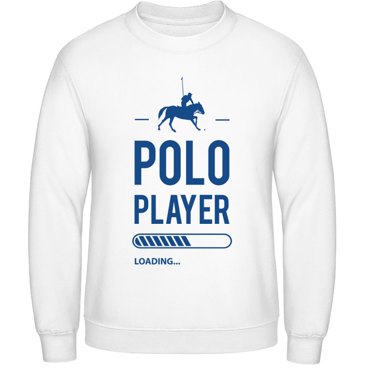 Polo Player Loading Felpa contain pic