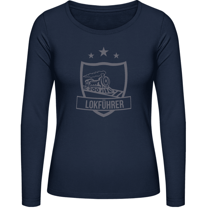 Lokführer Star T-shirt à manches longues pour femmes contain pic