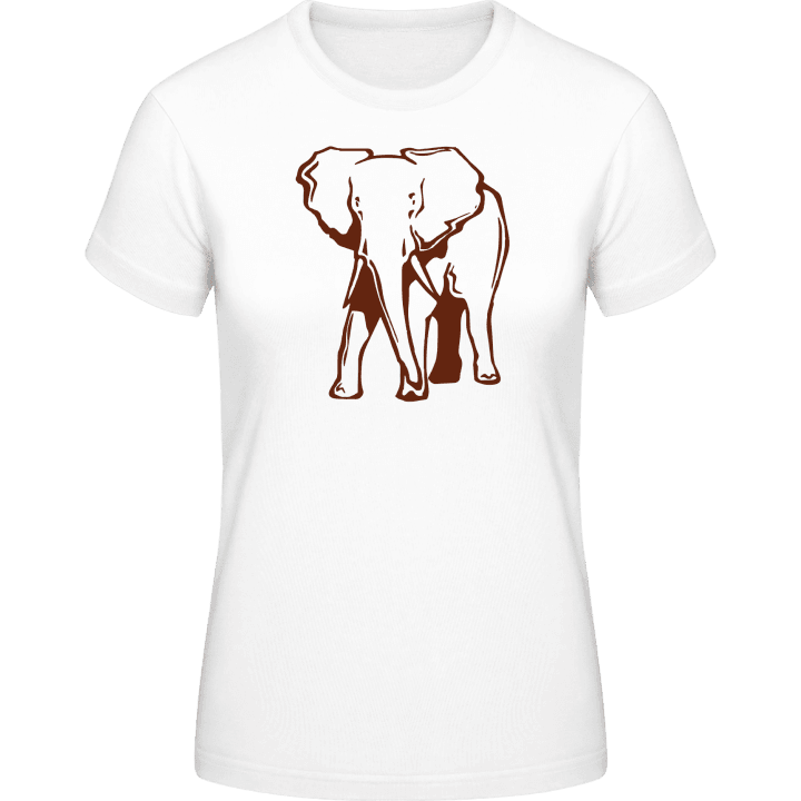 Elephant Outline T-shirt för kvinnor 0 image