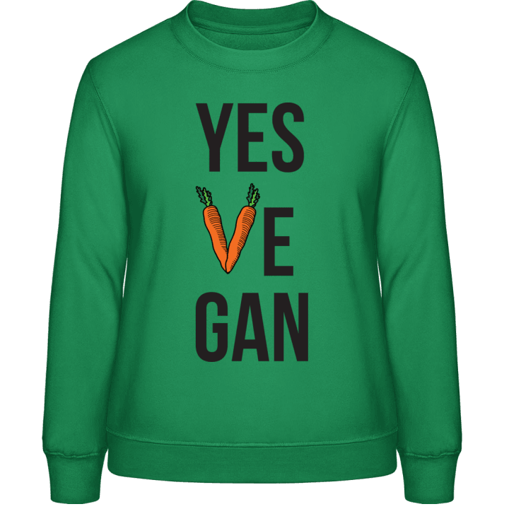 Yes Ve Gan Frauen Sweatshirt contain pic