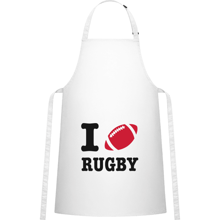 I Love Rugby Kitchen Apron contain pic
