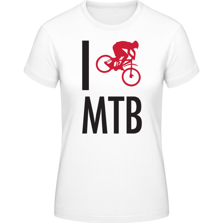 I Love MTB Frauen T-Shirt contain pic
