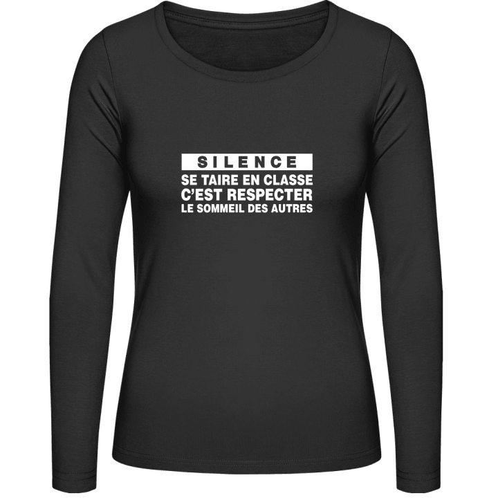 Silence Frauen Langarmshirt contain pic