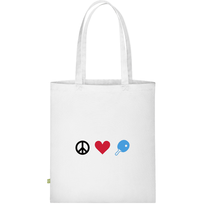 Peace Love Ping Pong Cloth Bag contain pic