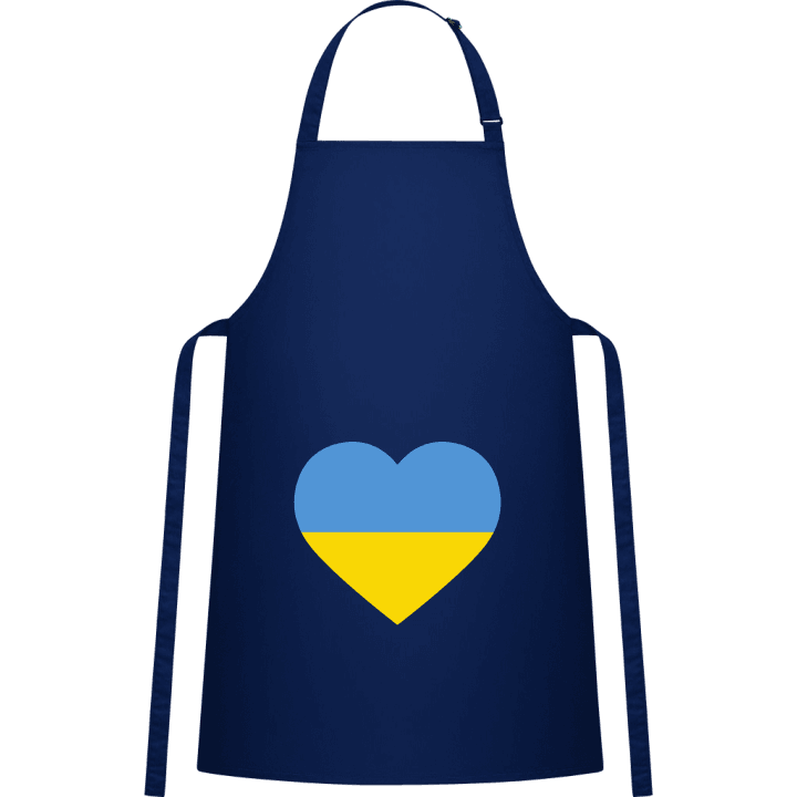 Ukraine Heart Flag Förkläde för matlagning contain pic