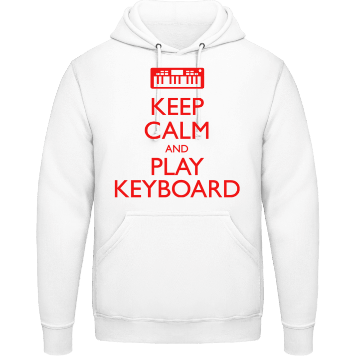 Keep Calm And Play Keyboard Felpa con cappuccio contain pic