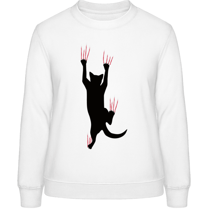 Cat Climbing Sweatshirt för kvinnor 0 image
