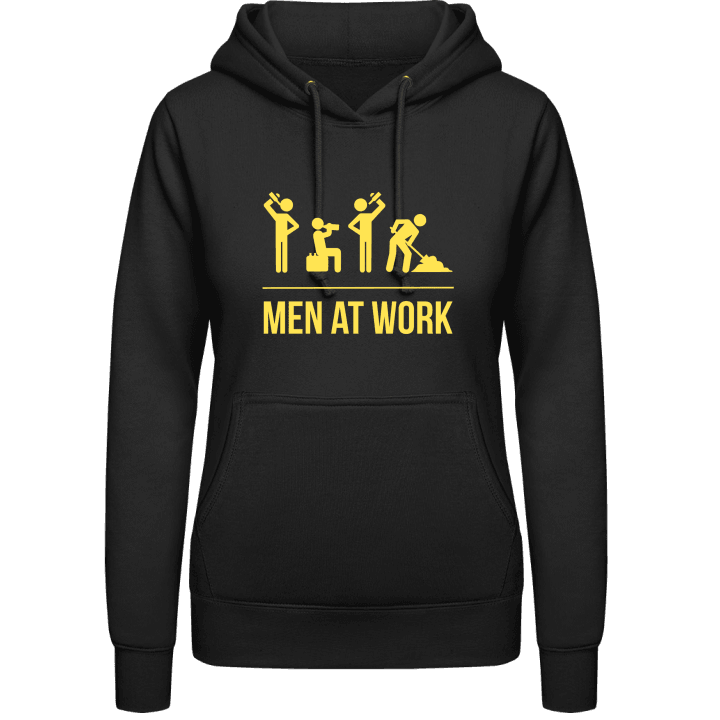 Men At Work Vrouwen Hoodie contain pic