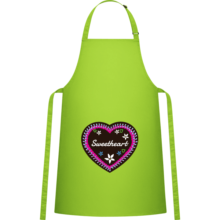 Sweetheart Gingerbread heart Kitchen Apron contain pic