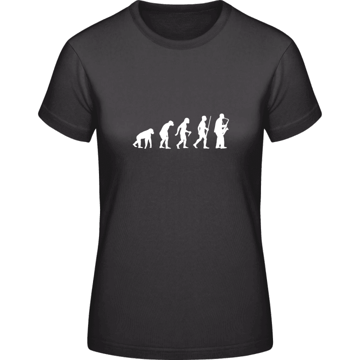 Saxophonist Evolution Vrouwen T-shirt contain pic
