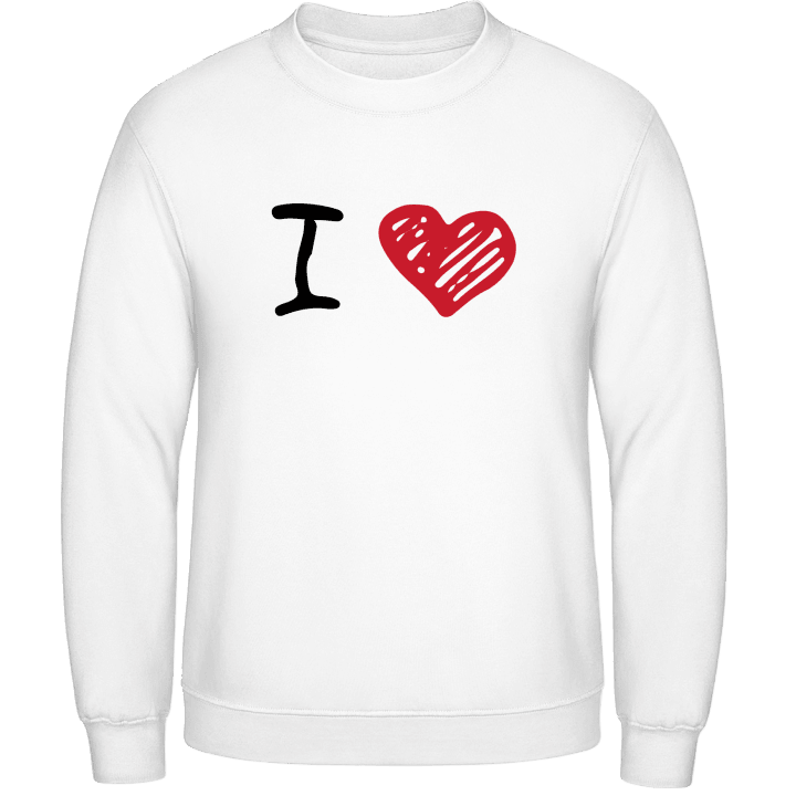 I Love Red Heart Sweatshirt contain pic