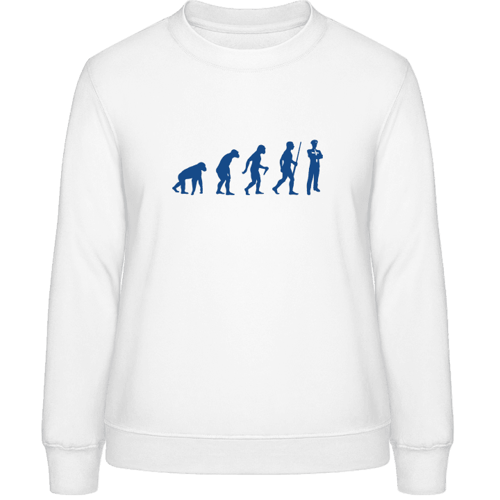 Policeman Evolution Frauen Sweatshirt contain pic