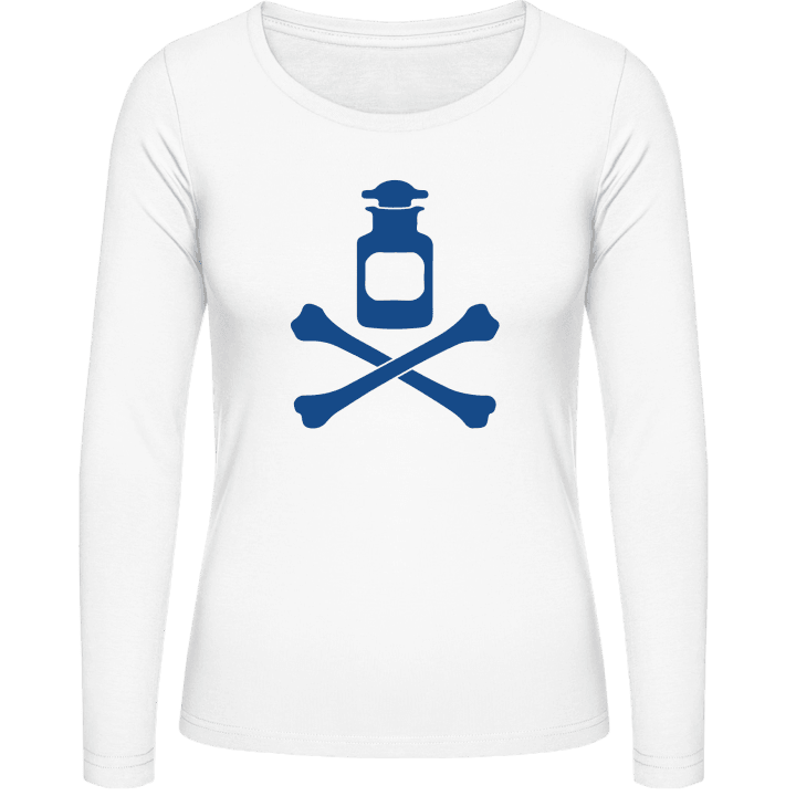 Pharmacist Deadly Medicine Langermet skjorte for kvinner contain pic