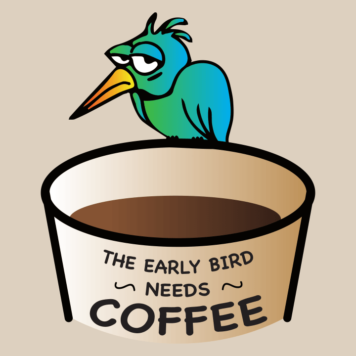The Early Bird Needs Coffee Shirt met lange mouwen 0 image