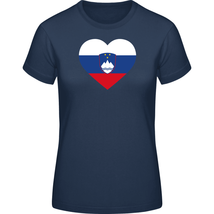 Slovenia Heart Flag T-skjorte for kvinner 0 image