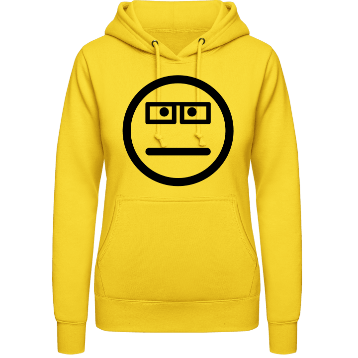 Nerd Smiley Vrouwen Hoodie contain pic