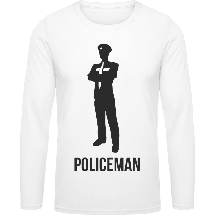 Policeman T-shirt à manches longues contain pic