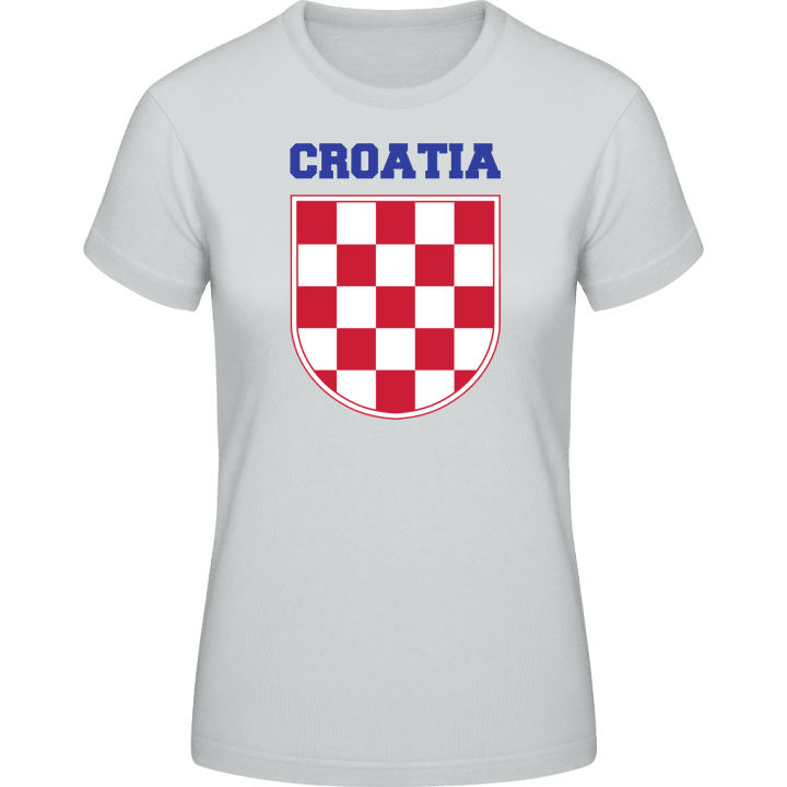 Croatia Flag Shield T-shirt för kvinnor contain pic