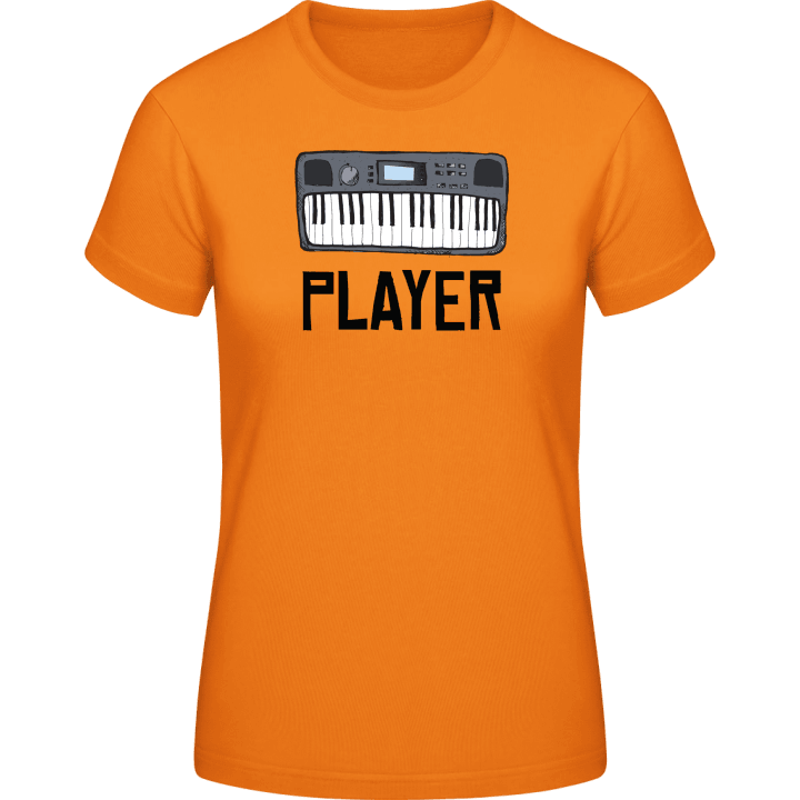 Keyboard Player Illustration Camiseta de mujer contain pic