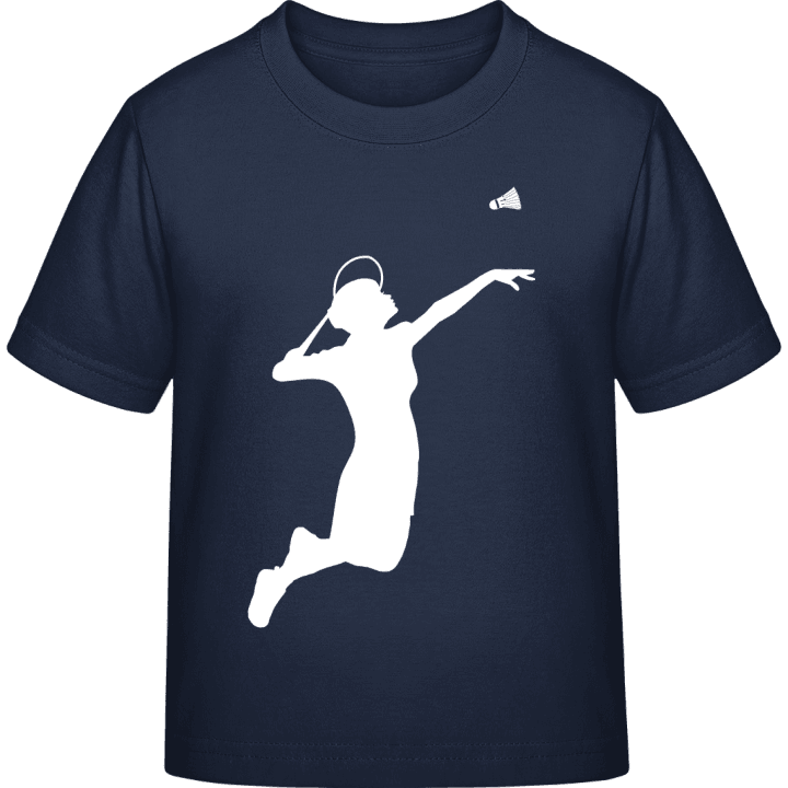 Female Badminton Player Kinder T-Shirt contain pic