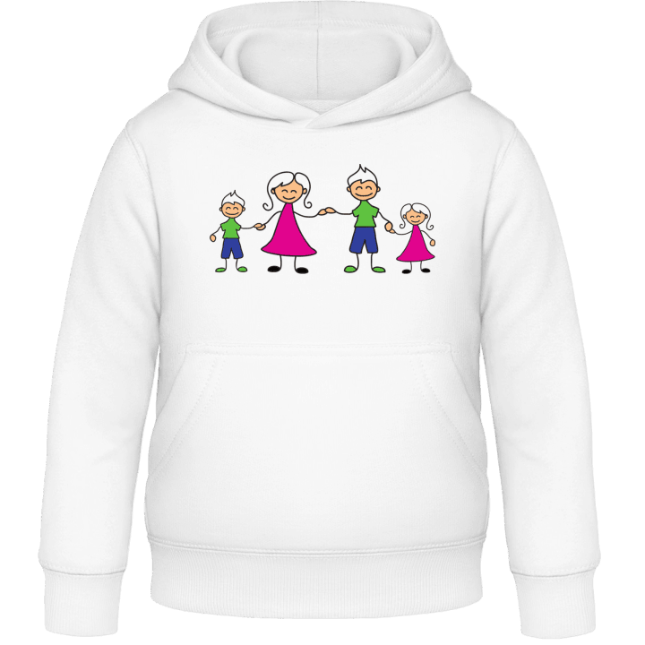 Happy Family Two Children Kids Hoodie 0 image