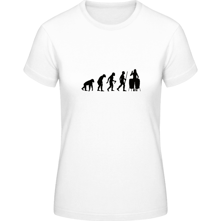 Percussionist Evolution Female T-shirt för kvinnor 0 image