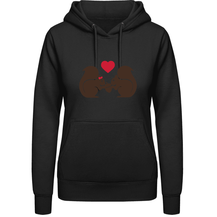 Squirrels In Love Vrouwen Hoodie contain pic