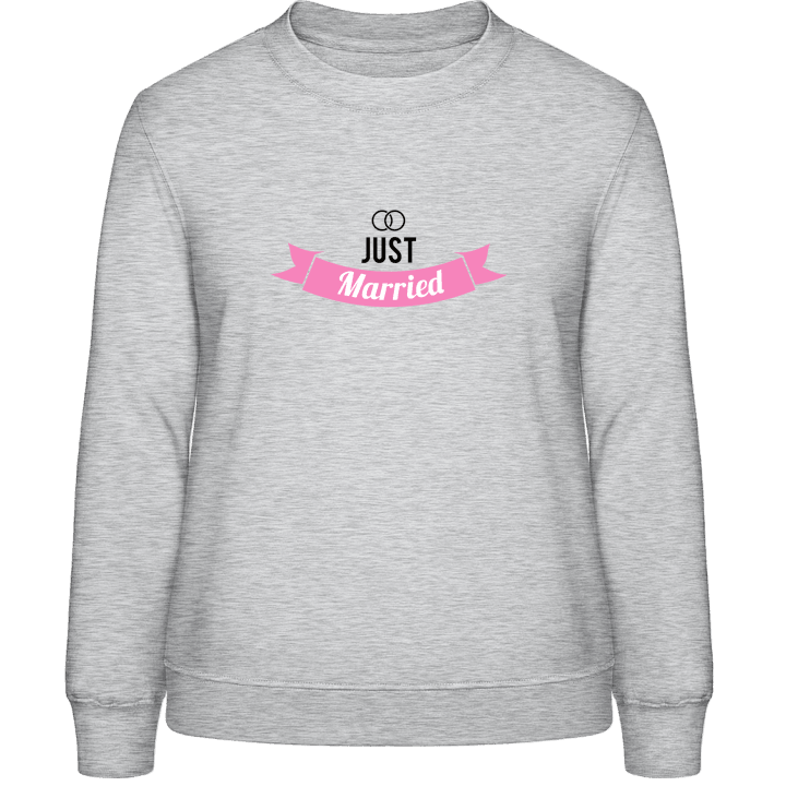 Just Married Bride Sweat-shirt pour femme contain pic
