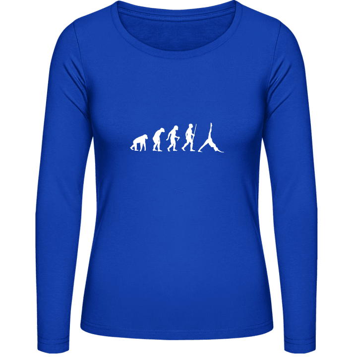 Yoga Gymnastics Evolution Frauen Langarmshirt contain pic