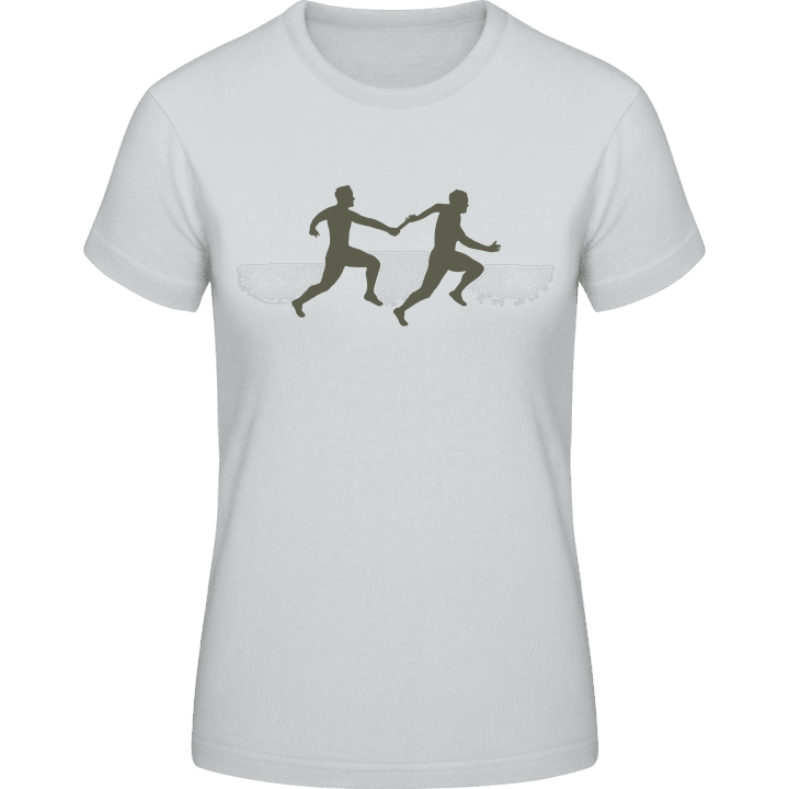 Running Men T-skjorte for kvinner contain pic