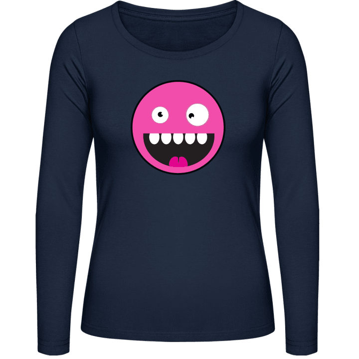 Cute Monster Smiley Face Langermet skjorte for kvinner 0 image