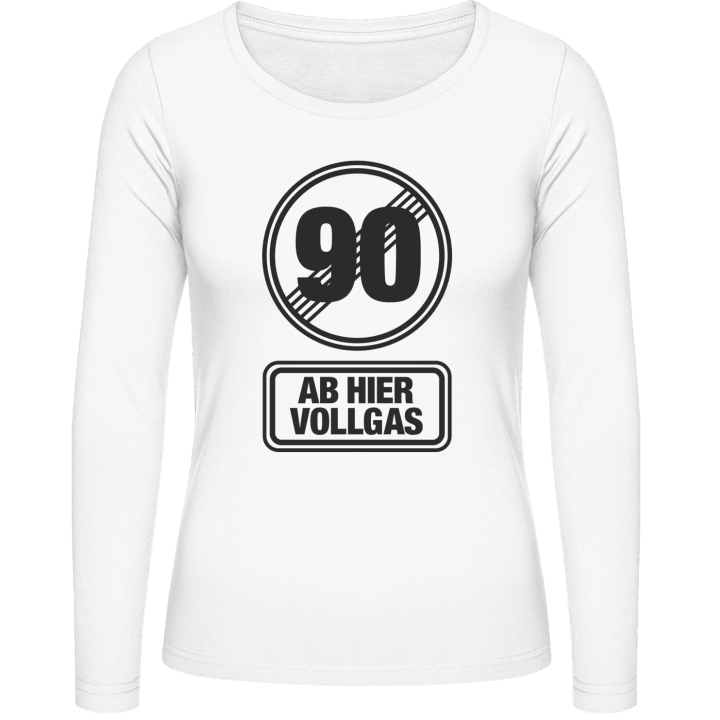 90 Ab Hier Vollgas Langermet skjorte for kvinner 0 image
