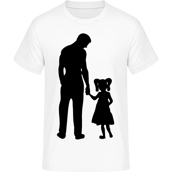 Dad And Daughter Silhouette T-Shirt contain pic