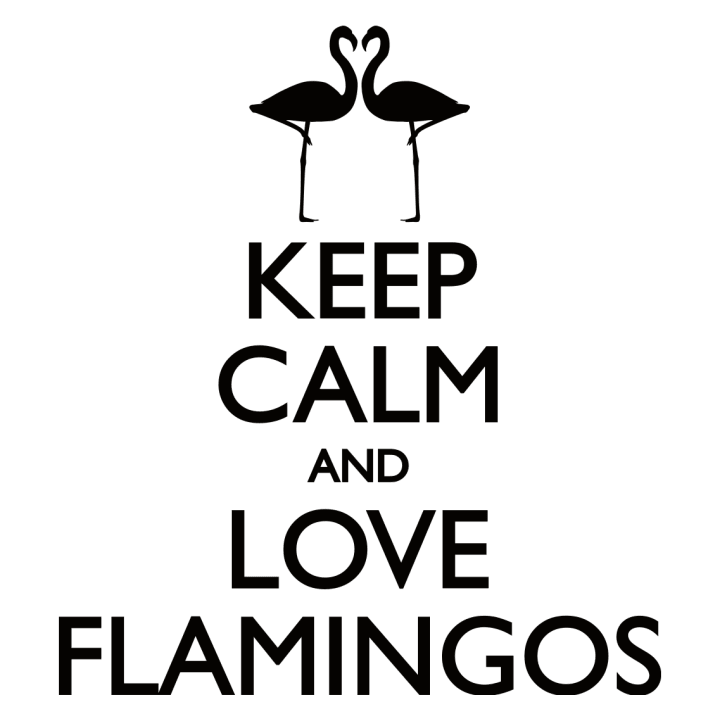 Keep Calm And Love Flamingos  Delantal de cocina 0 image