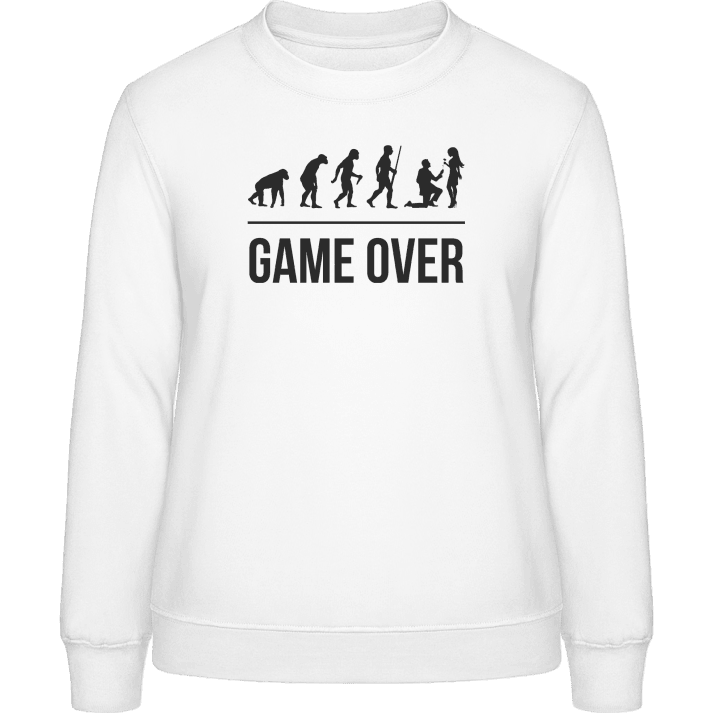 Game Over Evolution Wedding Sweatshirt för kvinnor contain pic