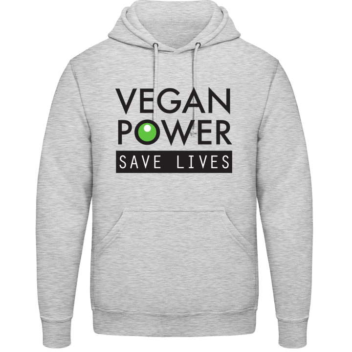 Vegan Power Save Lives Hettegenser contain pic