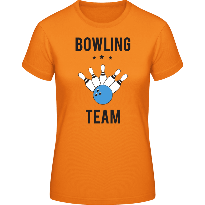 Bowling Team Strike T-skjorte for kvinner contain pic
