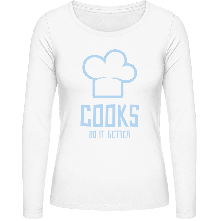 Cooks Do It Better Langermet skjorte for kvinner contain pic