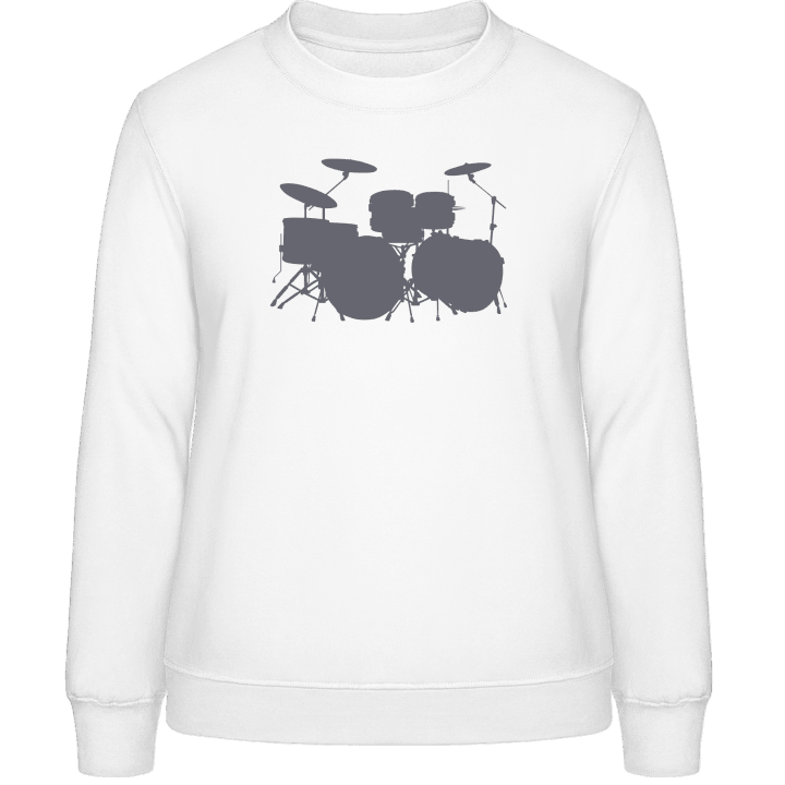 Drums Silhouette Vrouwen Sweatshirt contain pic