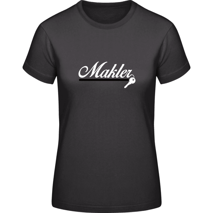 Makler Schriftzug T-shirt pour femme contain pic