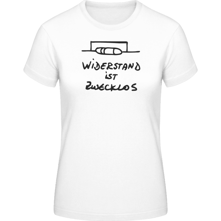 Widerstand ist zwecklos T-shirt för kvinnor contain pic