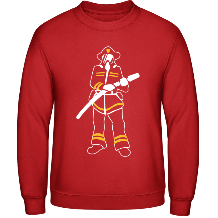 Firefighter Silhouette Sweatshirt contain pic