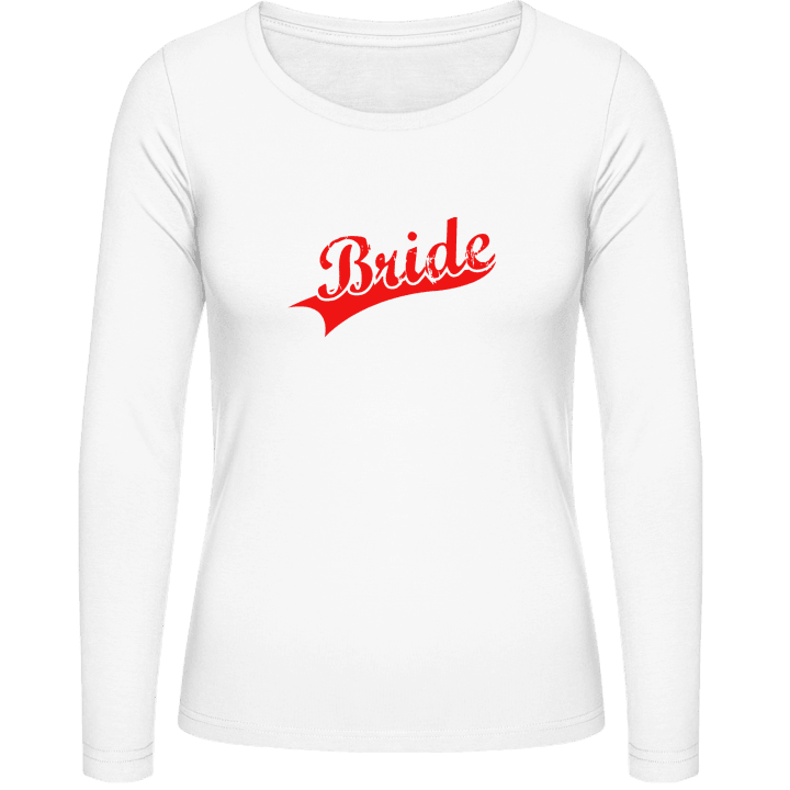 Bride Wedding Langermet skjorte for kvinner contain pic
