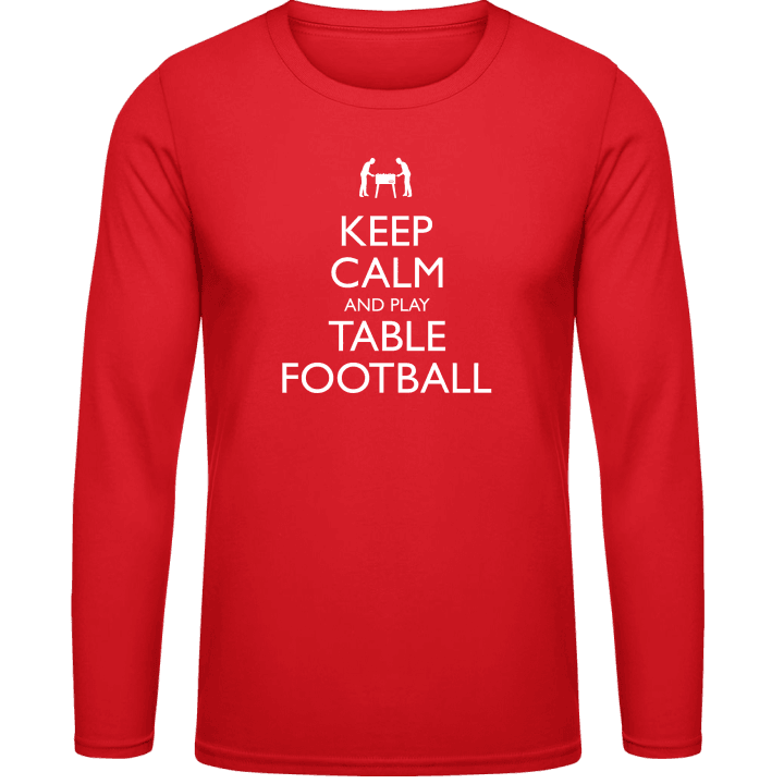 Keep Calm and Play Table Football Langarmshirt contain pic
