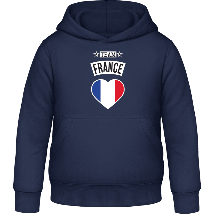 Team France Heart Kids Hoodie contain pic