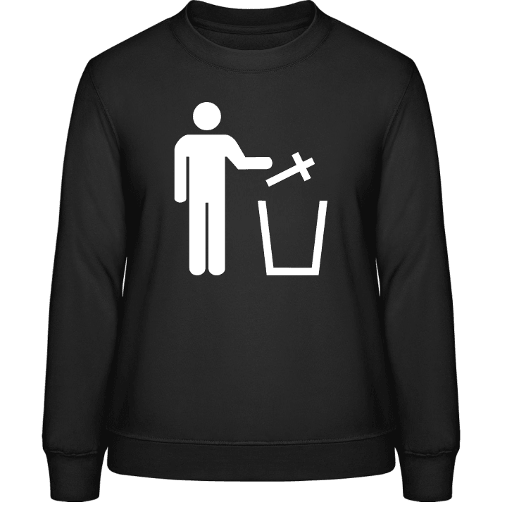 No Religion Sweatshirt för kvinnor contain pic